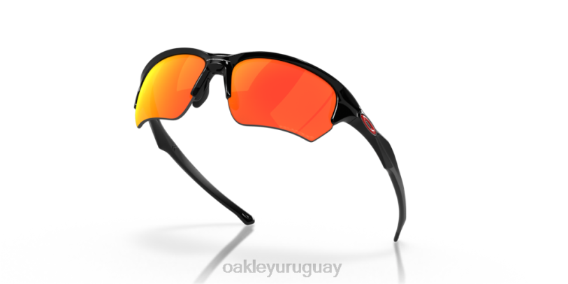 Oakley beta antiaéreo XT4H310 gafas lentes polarizadas rubí iridio, montura negra pulida