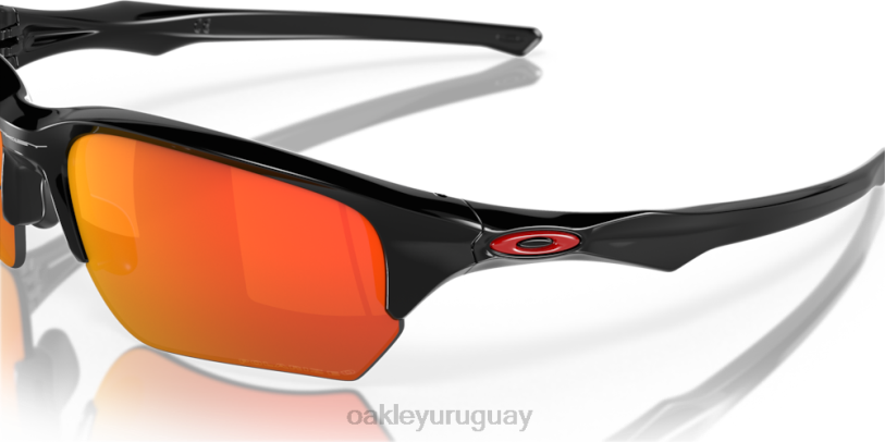 Oakley beta antiaéreo XT4H310 gafas lentes polarizadas rubí iridio, montura negra pulida