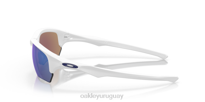 Oakley beta antiaéreo XT4H311 gafas lentes de zafiro iridio, montura blanca mate