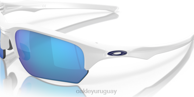 Oakley beta antiaéreo XT4H311 gafas lentes de zafiro iridio, montura blanca mate