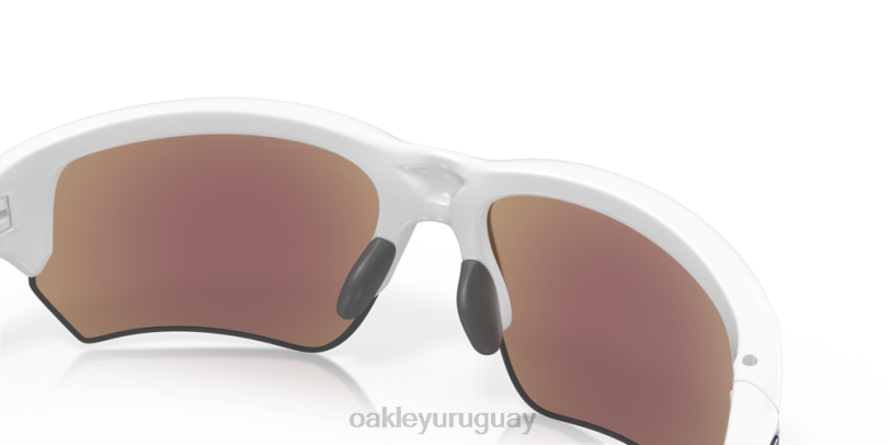 Oakley beta antiaéreo XT4H311 gafas lentes de zafiro iridio, montura blanca mate