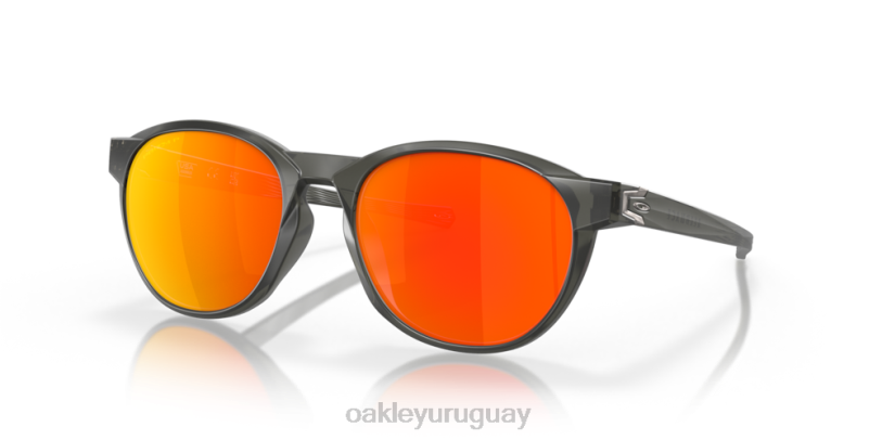 Oakley caña (ajuste de puente bajo) XT4H659 gafas Lentes polarizadas prizm ruby, montura gris humo mate