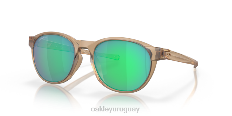 Oakley caña (ajuste de puente bajo) XT4H660 gafas lentes prizm jade, montura sepia mate