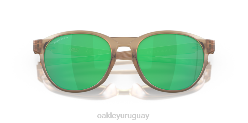 Oakley caña (ajuste de puente bajo) XT4H660 gafas lentes prizm jade, montura sepia mate