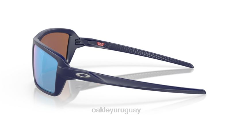 Oakley cables XT4H673 gafas Lentes polarizadas Prizm Deep Water, montura azul marino mate.