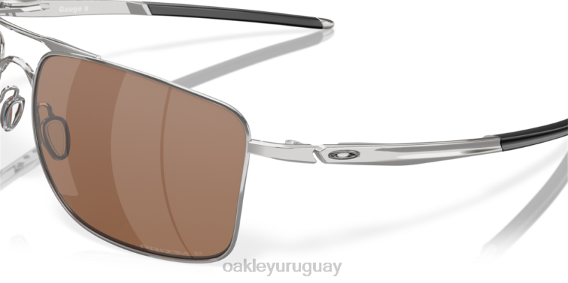 Oakley calibre 8 XT4H514 gafas Lentes polarizadas Prizm de tungsteno, montura de cromo pulido.