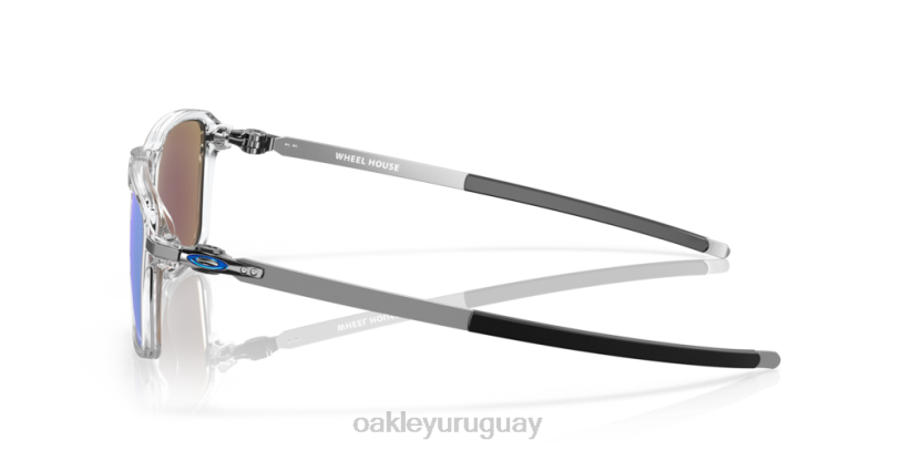 Oakley casa de ruedas XT4H1037 gafas Lentes Prizm de zafiro, montura transparente pulida.