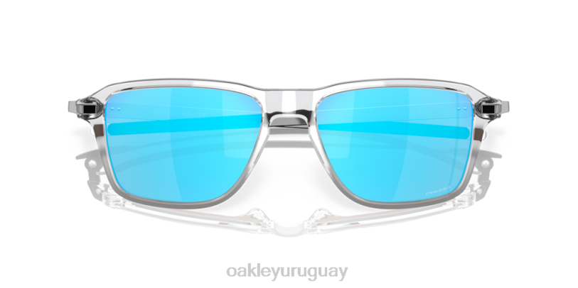 Oakley casa de ruedas XT4H1037 gafas Lentes Prizm de zafiro, montura transparente pulida.
