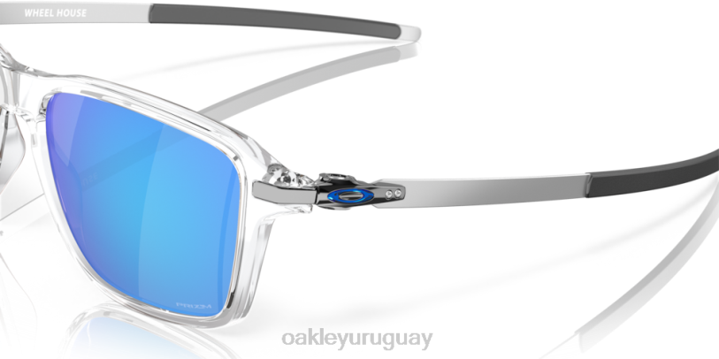 Oakley casa de ruedas XT4H1037 gafas Lentes Prizm de zafiro, montura transparente pulida.