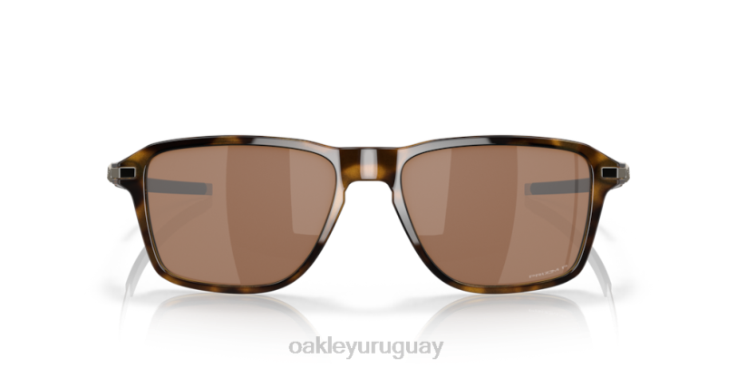 Oakley casa de ruedas XT4H1038 gafas Lentes polarizadas Prizm de tungsteno, montura carey marrón pulida.