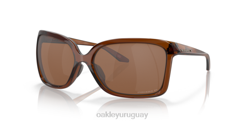 Oakley centeno silvestre XT4H290 gafas Lentes polarizadas Prizm de tungsteno, montura de cerveza de raíz pulida.