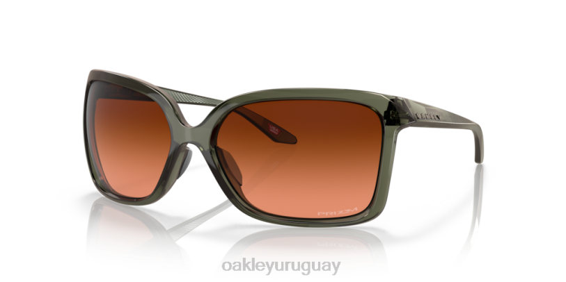 Oakley centeno silvestre XT4H291 gafas lentes prizm marrón degradado, montura tinta oliva