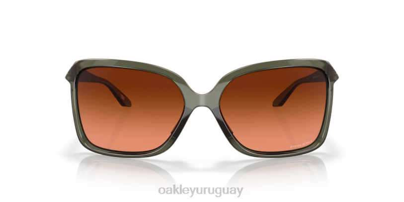 Oakley centeno silvestre XT4H291 gafas lentes prizm marrón degradado, montura tinta oliva