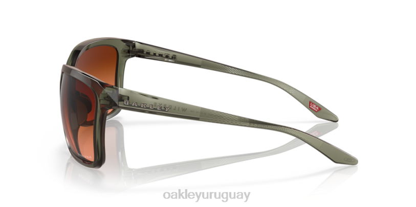 Oakley centeno silvestre XT4H291 gafas lentes prizm marrón degradado, montura tinta oliva