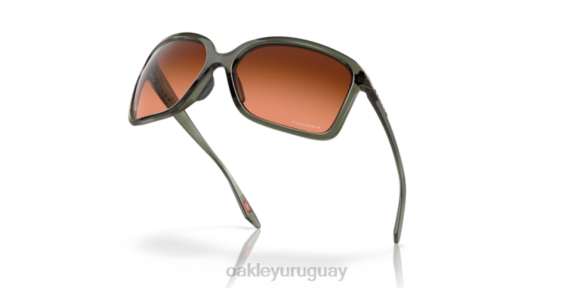 Oakley centeno silvestre XT4H291 gafas lentes prizm marrón degradado, montura tinta oliva