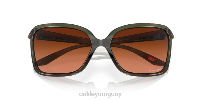 Oakley centeno silvestre XT4H291 gafas lentes prizm marrón degradado, montura tinta oliva