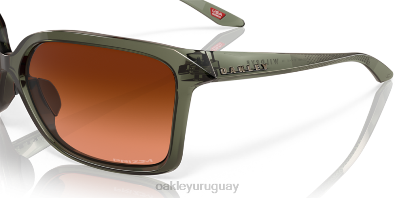 Oakley centeno silvestre XT4H291 gafas lentes prizm marrón degradado, montura tinta oliva