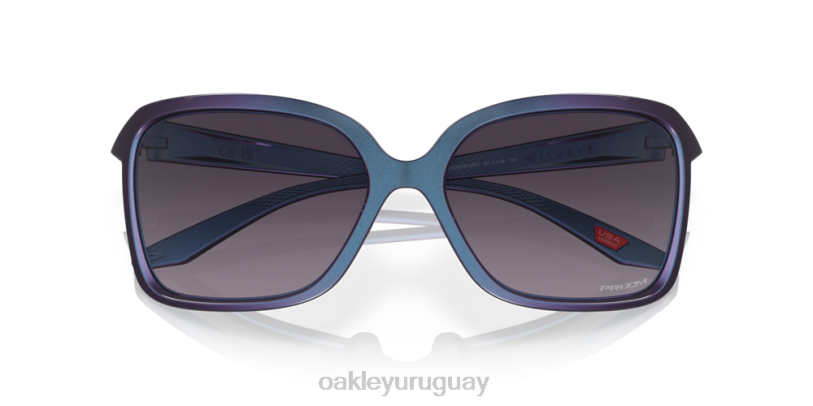 Oakley centeno silvestre XT4H293 gafas Lentes prizm gris degradado, montura con cambio de color cian mate/púrpura