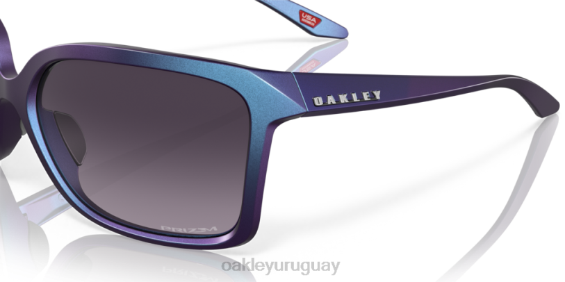 Oakley centeno silvestre XT4H293 gafas Lentes prizm gris degradado, montura con cambio de color cian mate/púrpura