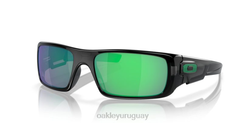 Oakley cigüeñal XT4H249 gafas lentes jade iridium, montura tinta negra