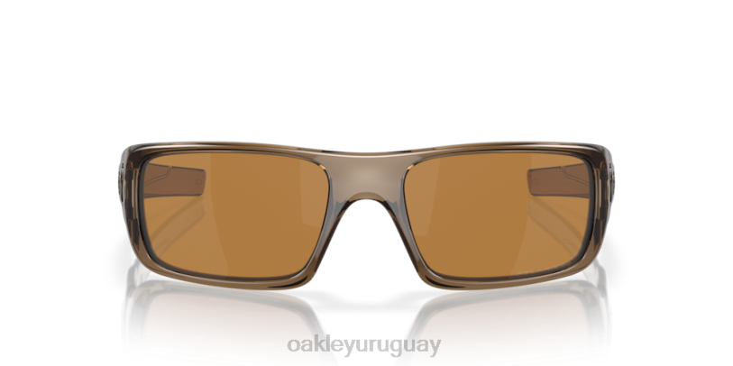 Oakley cigüeñal XT4H253 gafas lentes polarizadas tungsteno iridio, montura marrón humo