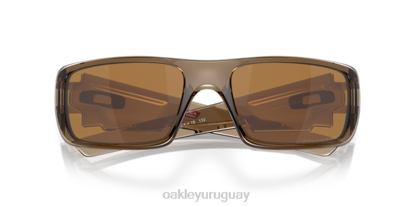 Oakley cigüeñal XT4H253 gafas lentes polarizadas tungsteno iridio, montura marrón humo