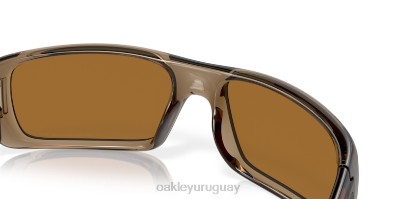 Oakley cigüeñal XT4H253 gafas lentes polarizadas tungsteno iridio, montura marrón humo