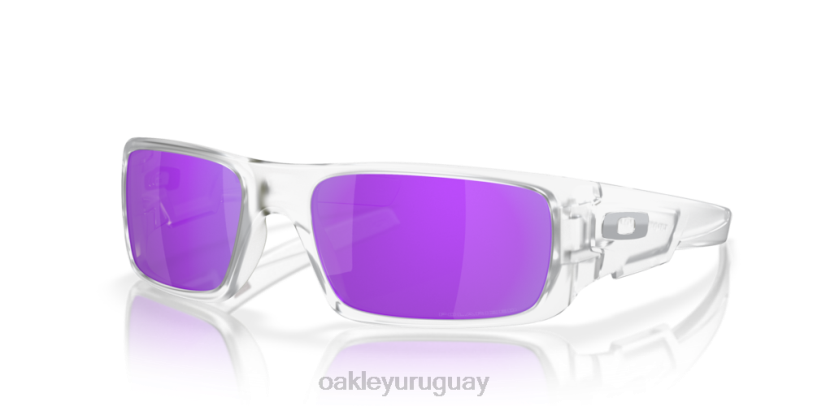 Oakley cigüeñal XT4H254 gafas lentes polarizadas violeta iridio, montura transparente mate