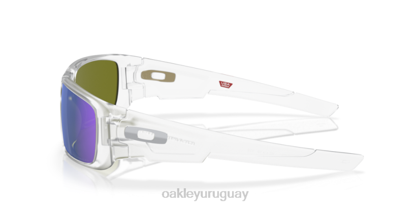 Oakley cigüeñal XT4H254 gafas lentes polarizadas violeta iridio, montura transparente mate