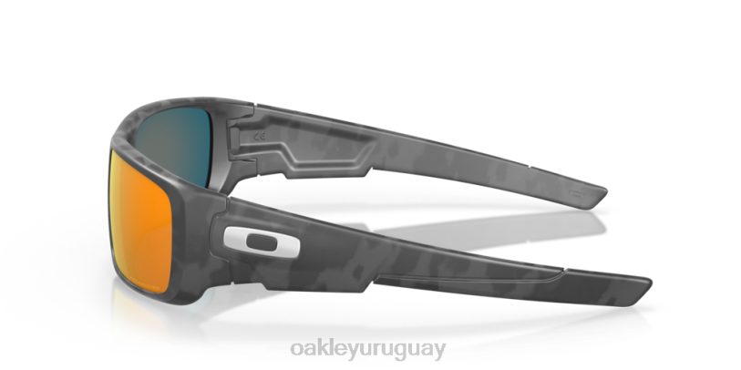 Oakley cigüeñal XT4H256 gafas Lentes polarizadas Ruby Iridium, montura de camuflaje negro mate.