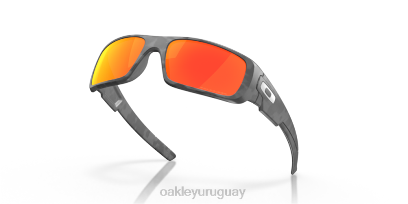 Oakley cigüeñal XT4H256 gafas Lentes polarizadas Ruby Iridium, montura de camuflaje negro mate.