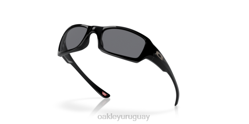 Oakley cinco al cuadrado XT4H246 gafas lentes grises, montura negra pulida