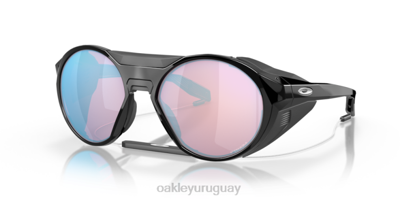 Oakley clifden XT4H463 gafas Lentes Prizm Snow de zafiro, montura negra pulida.