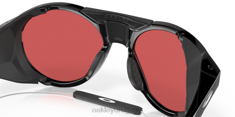 Oakley clifden XT4H463 gafas Lentes Prizm Snow de zafiro, montura negra pulida.