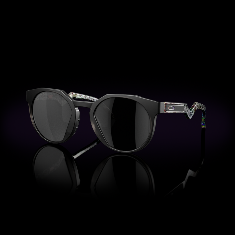 Oakley colección brío hstn (ajuste de puente bajo) XT4H1014 gafas lentes prizm polarizadas negras, montura gris humo mate