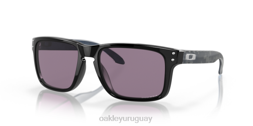 Oakley colección de alta resolución holbrook (ajuste de puente bajo) XT4H803 gafas lentes gris prizm, montura negra pulida