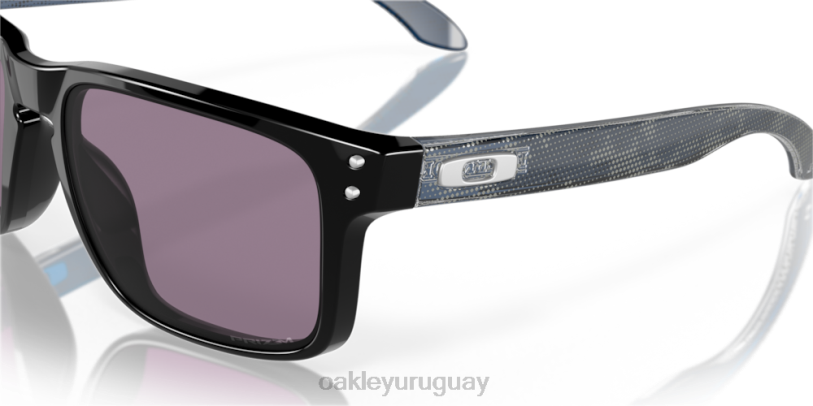 Oakley colección de alta resolución holbrook (ajuste de puente bajo) XT4H803 gafas lentes gris prizm, montura negra pulida