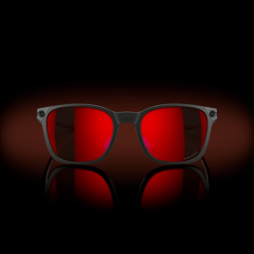 Oakley colección de brío del ojector XT4H582 gafas Lentes prizm ruby, montura gris humo mate