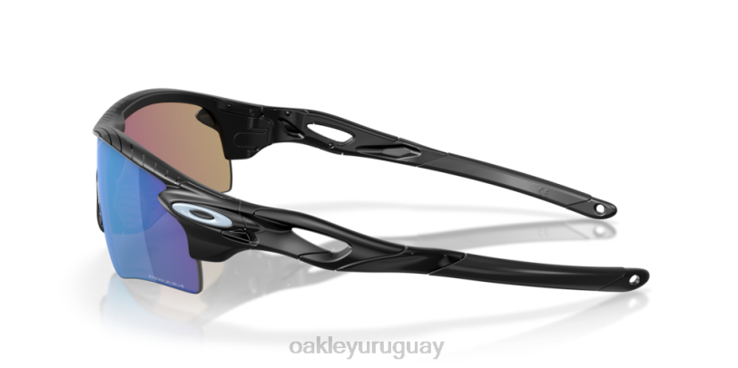 Oakley colección de círculo de ruta de bloqueo de radar (ajuste de puente bajo) XT4H258 gafas lentes prizm de zafiro, montura negra mate