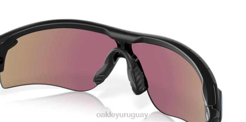 Oakley colección de círculo de ruta de bloqueo de radar (ajuste de puente bajo) XT4H258 gafas lentes prizm de zafiro, montura negra mate