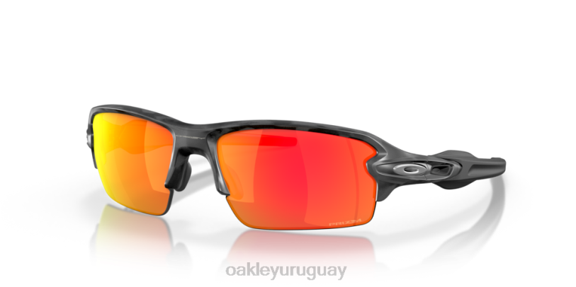 Oakley colección de camuflaje negro flak 2.0 (ajuste de puente bajo) XT4H869 gafas Lentes Prizm Ruby, montura camo negra.