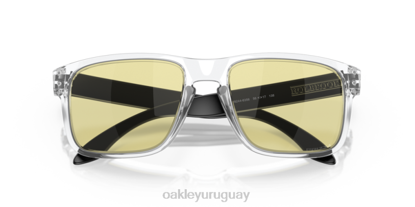 Oakley colección de juegos holbrook (ajuste de puente bajo) XT4H257 gafas lentes prizm gaming, montura transparente