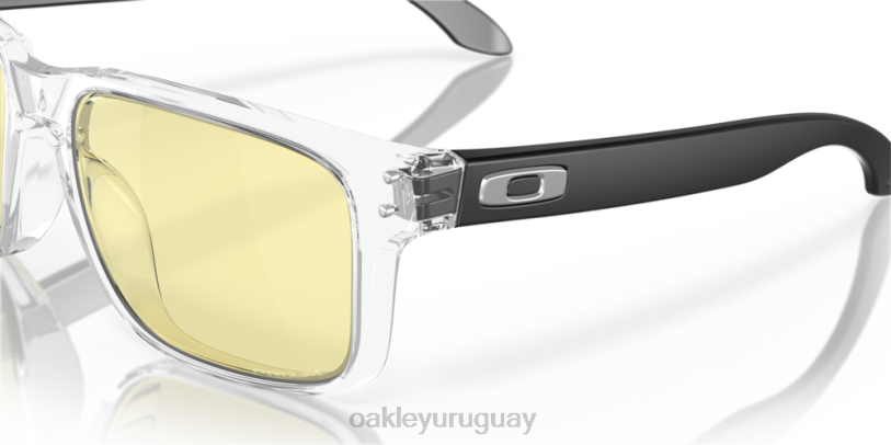 Oakley colección de juegos holbrook (ajuste de puente bajo) XT4H257 gafas lentes prizm gaming, montura transparente