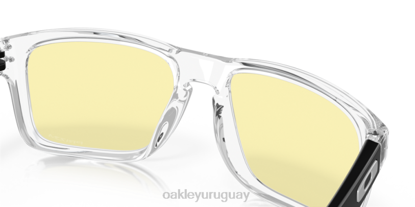 Oakley colección de juegos holbrook (ajuste de puente bajo) XT4H257 gafas lentes prizm gaming, montura transparente
