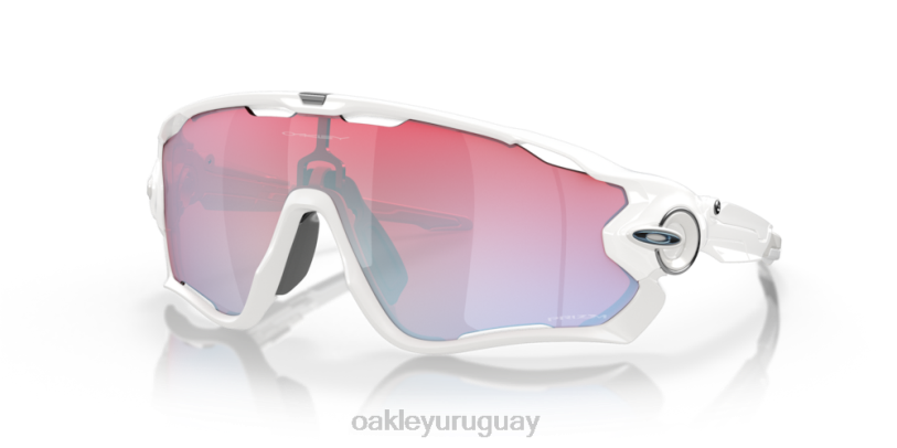 Oakley colección de nieve prizm jawbreaker XT4H881 gafas Lentes Prizm Snow de zafiro, montura blanca pulida.