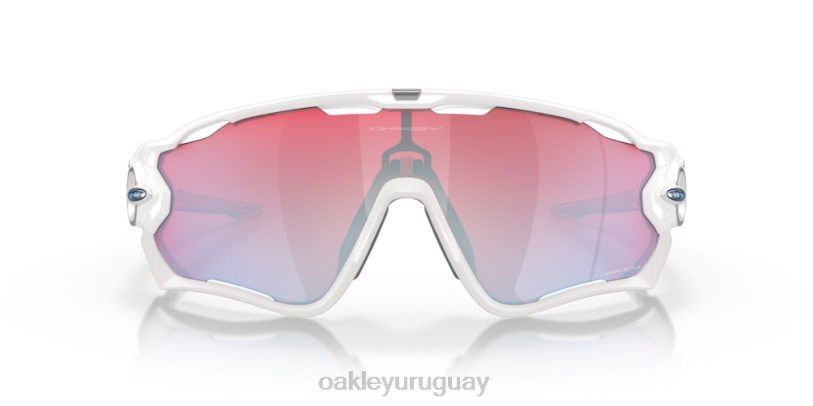 Oakley colección de nieve prizm jawbreaker XT4H881 gafas Lentes Prizm Snow de zafiro, montura blanca pulida.