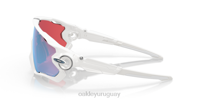Oakley colección de nieve prizm jawbreaker XT4H881 gafas Lentes Prizm Snow de zafiro, montura blanca pulida.