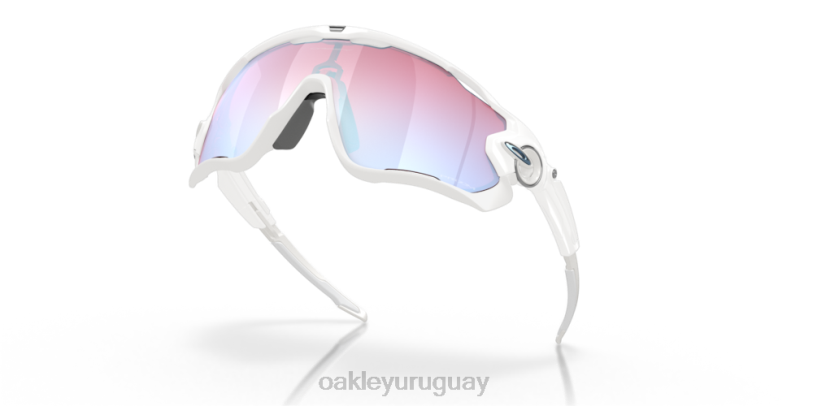 Oakley colección de nieve prizm jawbreaker XT4H881 gafas Lentes Prizm Snow de zafiro, montura blanca pulida.