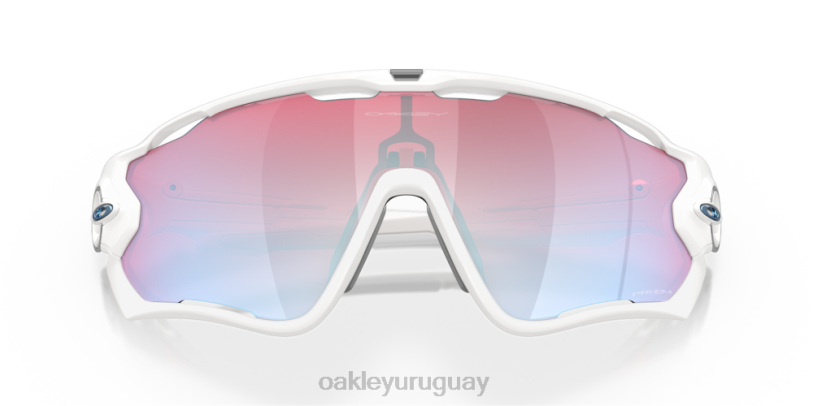 Oakley colección de nieve prizm jawbreaker XT4H881 gafas Lentes Prizm Snow de zafiro, montura blanca pulida.