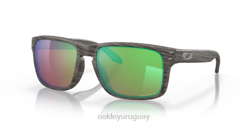 Oakley colección de vetas de madera holbrook XT4H65 gafas Lentes polarizadas Prizm para aguas poco profundas, montura de madera veteada.